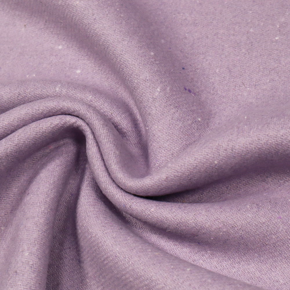 Doubleface Schurwolle-Mix Melange - lavendel