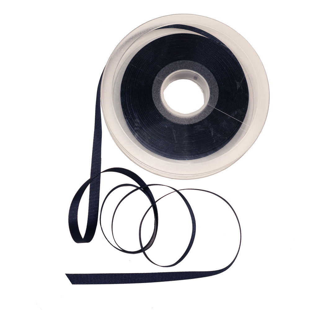 Doppelseitiges Atlas Satinband uni - rot  65 mm