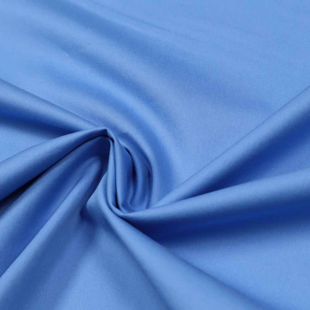 Stretch Baumwoll- Popeline uni - blau
