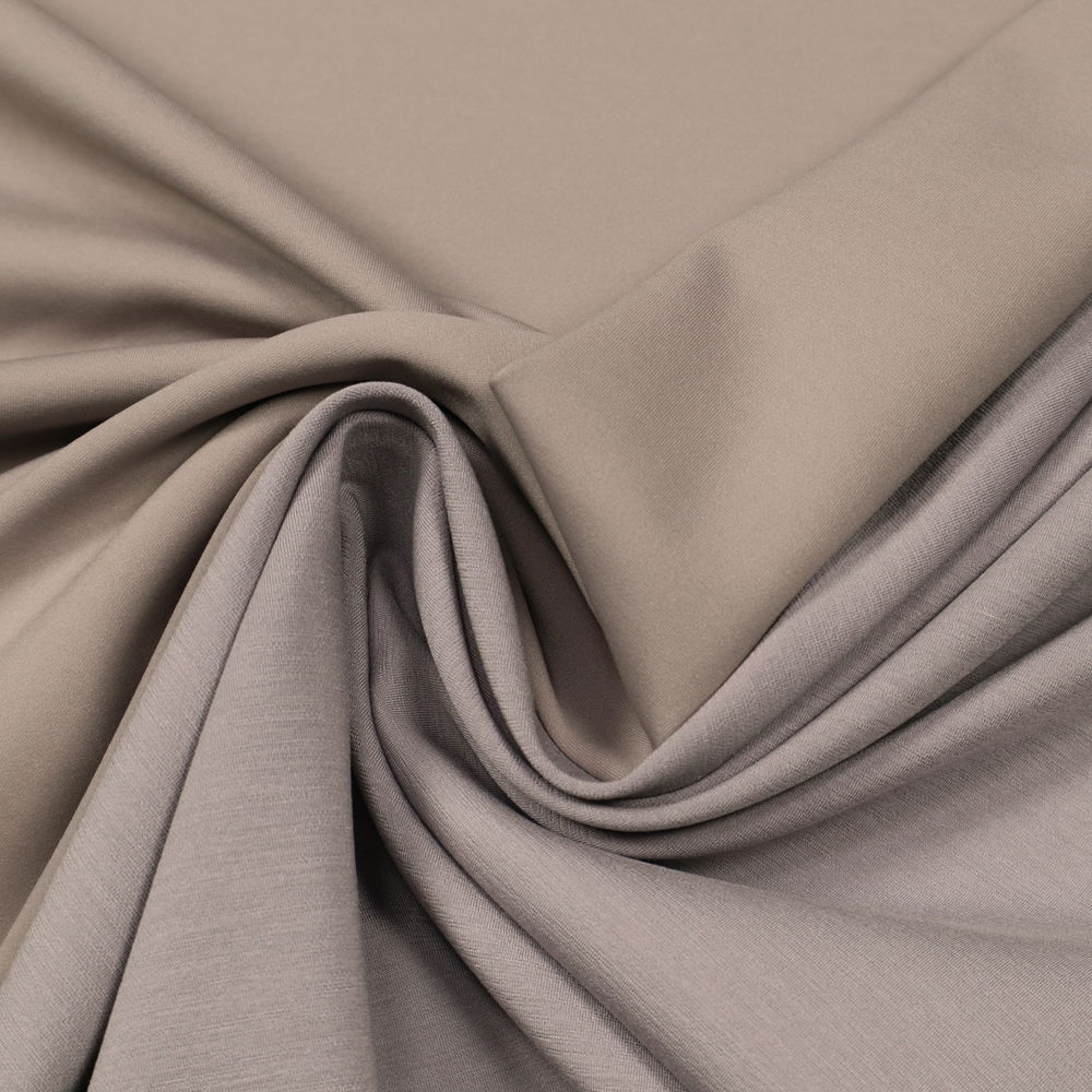Double MicroModal-Lycra Jersey uni - taupe  Öko-Tex Standard-100
