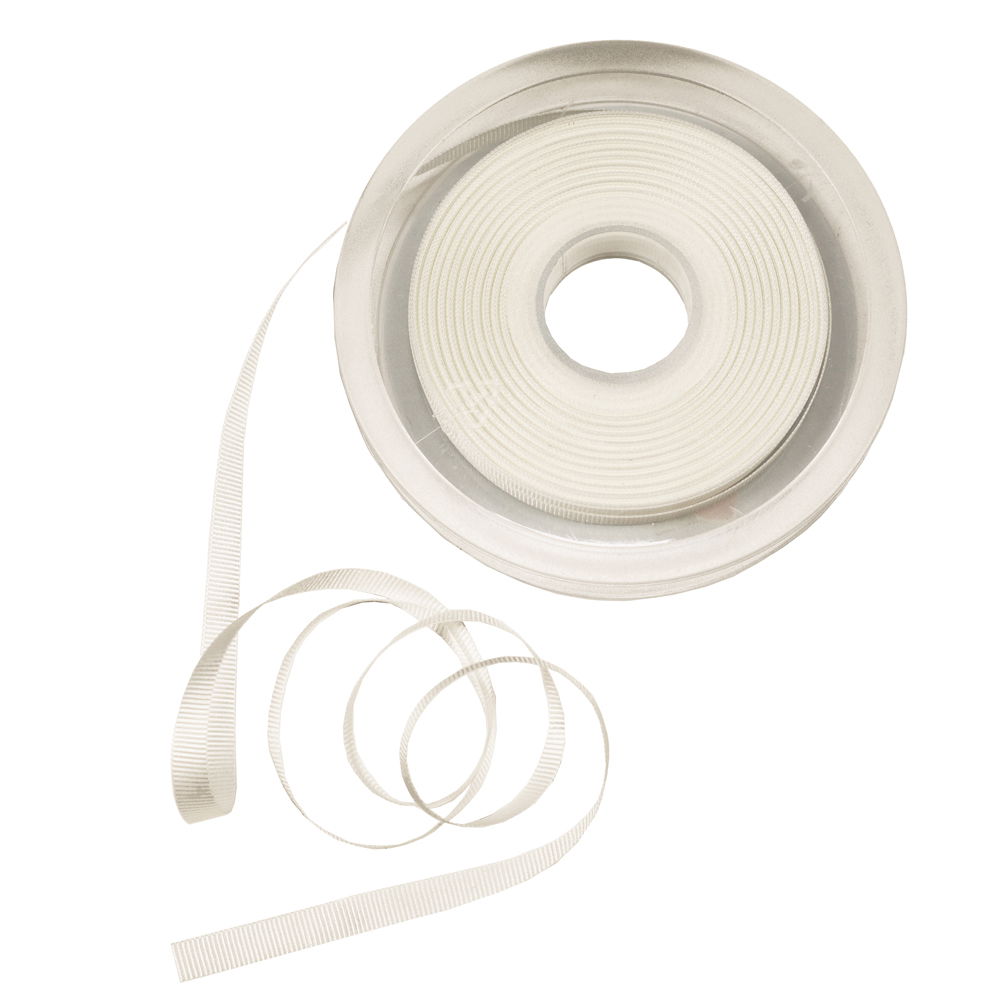 Doppelseitiges Atlas Satinband uni - rot  65 mm