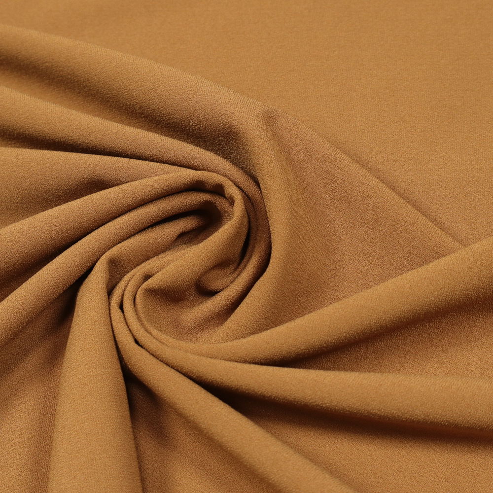 Stretch Crêpe Georgette uni - rehbraun
