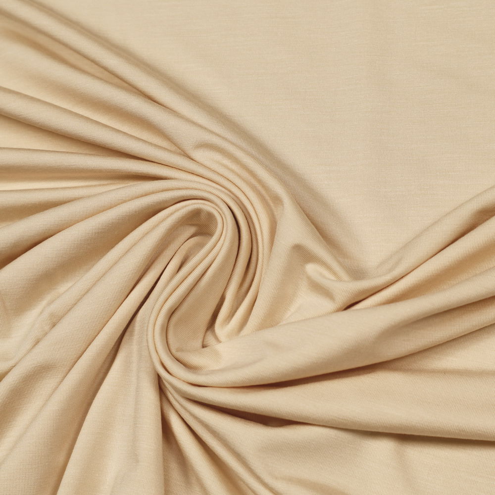 MicroModal-Lycra Jersey uni - beige Öko-Tex Standard-100