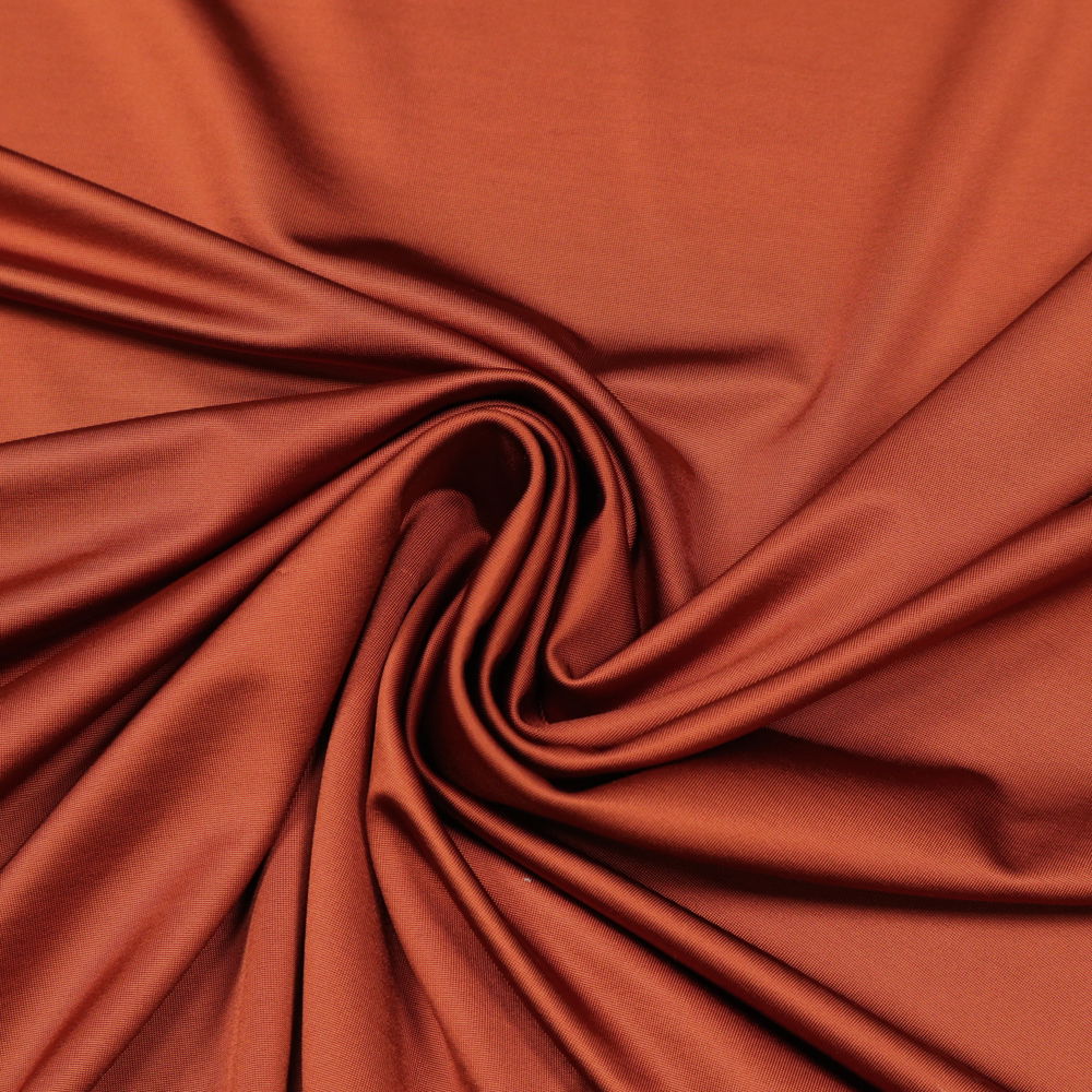 Viskose-Lycra Slinky-Jersey uni - kupfer Öko-Tex Standard 100 