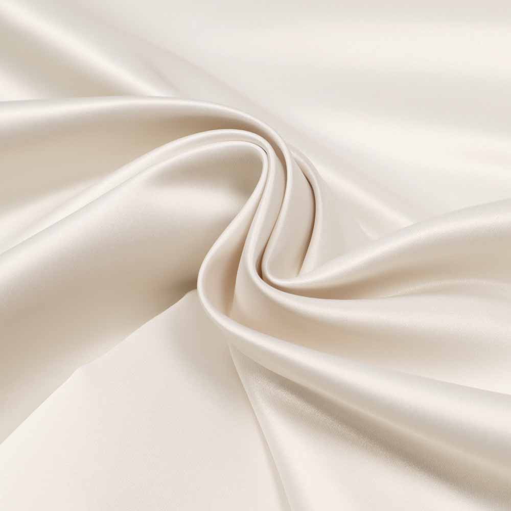 Edel Satin uni - wollweiss