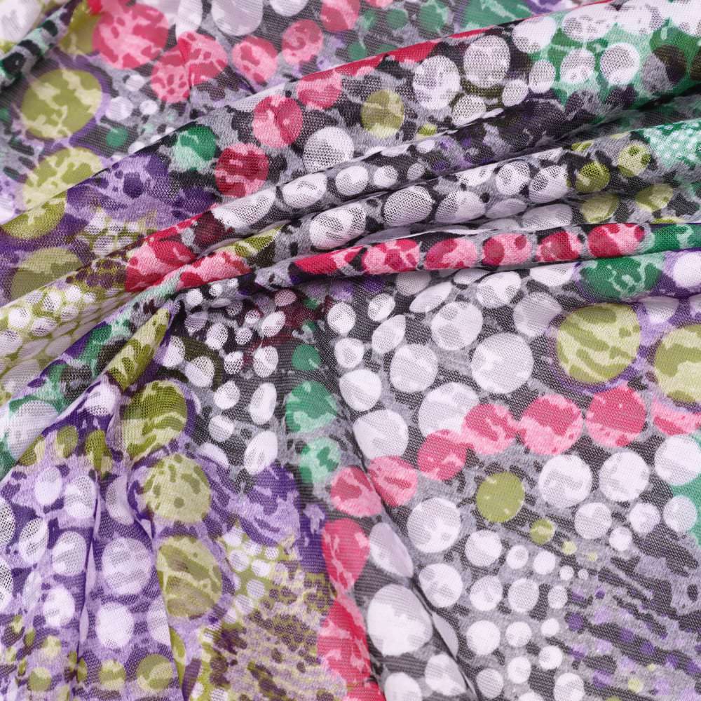 Ausbrenner Jersey African Print - schwarz/fuchsia/grün/lila/kiwi/weiss